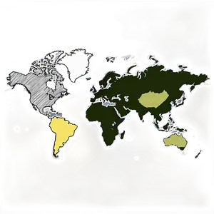 World Map Vector Black And White Png Sab PNG image