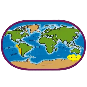 World Map Vector For Kids PNG 89