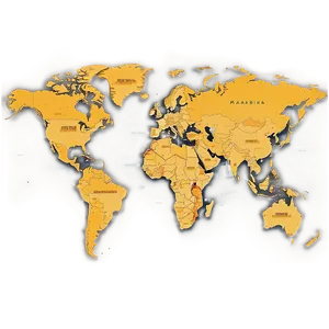 World Map Vector For Wall Art PNG Mmf26 PNG