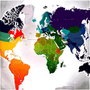 World Map Vector In English PNG Uvu18 PNG