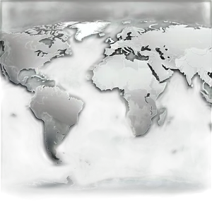 World Map Vector In Grey Scale PNG Dwb PNG