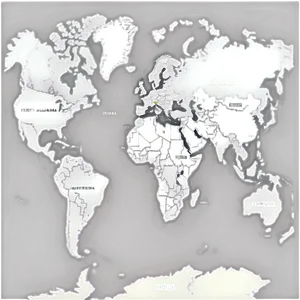 World Map Vector With Capitals PNG 19