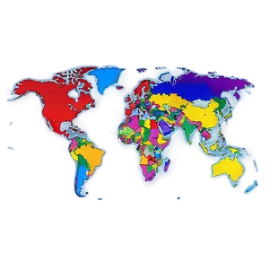 World Map Vector With Continents PNG 86