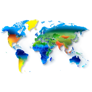 World Map Vector With Oceans PNG Krb