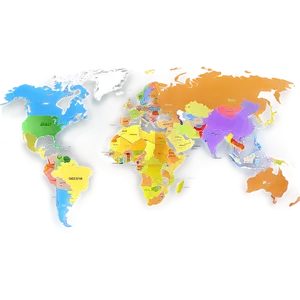 World Map With Countries Labeled Png 56 PNG image