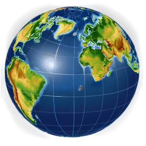 World Map With Equator Png 05032024 PNG image