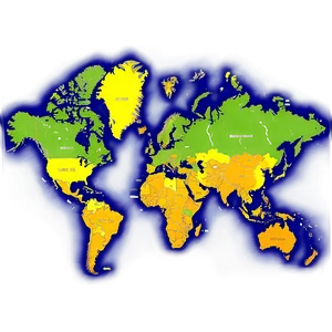 World Map With Latitude And Longitude Png 06242024 PNG image