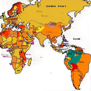 World Map Zones Of Conflict PNG 95 PNG