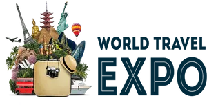 World Travel Expo Graphic PNG image