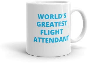Worlds Greatest Flight Attendant Mug PNG