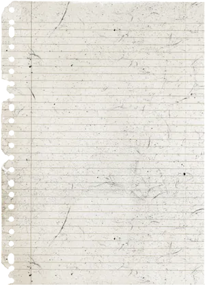 Worn Notebook Paper Texture PNG image