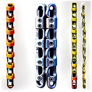 Worn Out Bike Chain PNG Dne92
