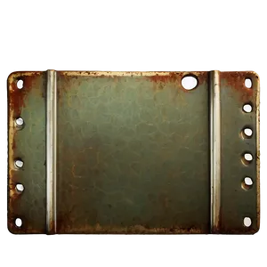 Worn Out Metal Plate PNG 06272024