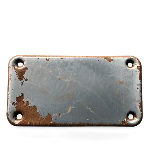 Worn Out Metal Plate PNG Ild83 PNG
