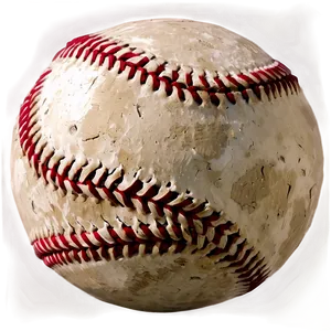 Worn Texture Baseball PNG 14