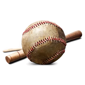 Worn Texture Baseball PNG 56