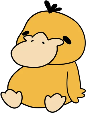 Worried Cartoon Character PNG image