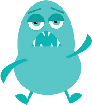 Worried Cartoon Monster PNG