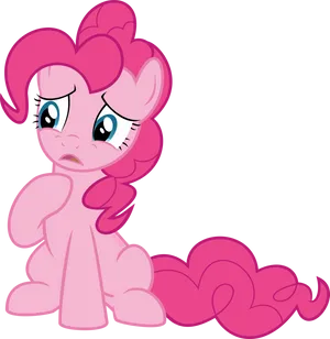 Worried Pinkie Pie Vector