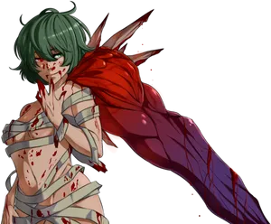 Wounded Anime Character