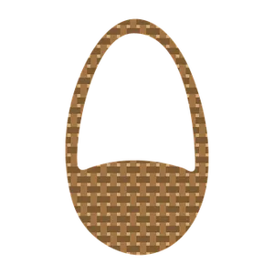 Woven Basket Easter Egg PNG image