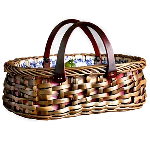 Woven Picnic Basket Png Tej PNG image