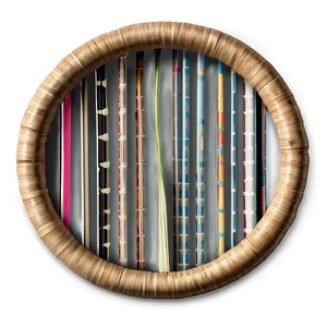 Woven Rattan Coaster PNG 06252024