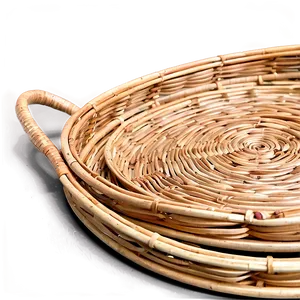 Woven Rattan Tray PNG 06212024