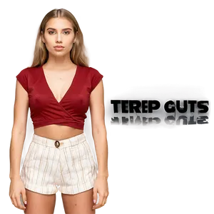 Wrap Crop Top PNG Aca