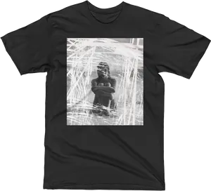 Wrapped Artwork Printed Tshirt PNG