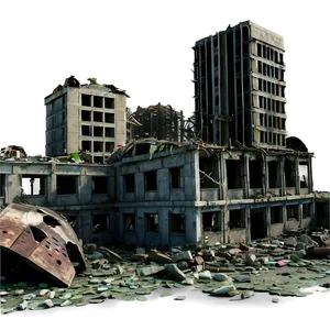 Wrecked City Outskirts PNG Ecn70 PNG