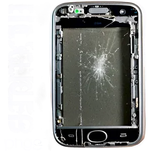 Wrecked Smartphone Display Png Pcs PNG image