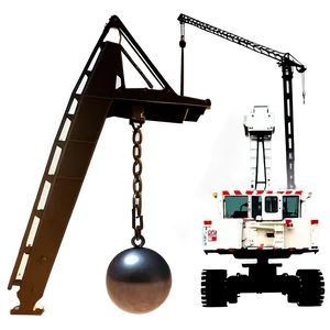 Wrecking Ball Crane Silhouette Png 38 PNG image