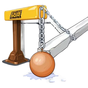 Wrecking Ball Crushing Obstacles PNG Emp
