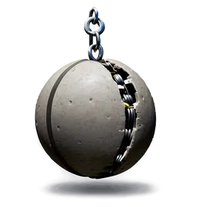 Wrecking Ball In Motion PNG Hvi
