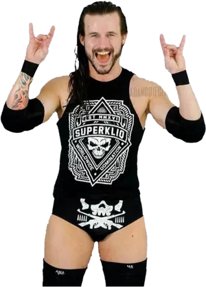 Wrestler Hand Gesture Pose