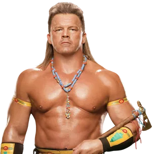 Wrestler_with_ Native_ American_ Inspired_ Attire