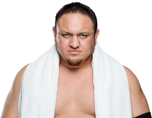 Wrestler_with_ Towel_ Portrait PNG image