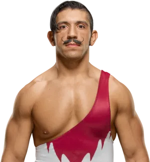 Wrestlerin Red Singlet PNG image