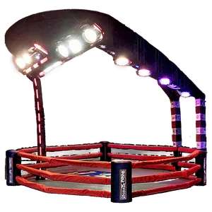 Wrestling Ring Under Spotlight PNG 54