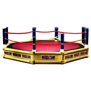 Wrestling Ring With Ropes Png Axh29 PNG image