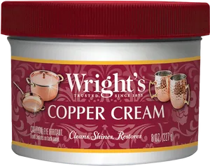 Wrights Copper Cream Container PNG image