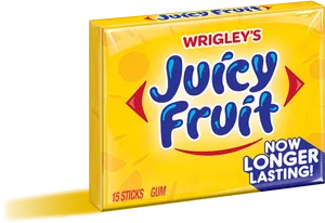 Wrigleys Juicy Fruit Gum Pack PNG image