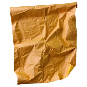 Wrinkled Crumpled Paper PNG Vfn55