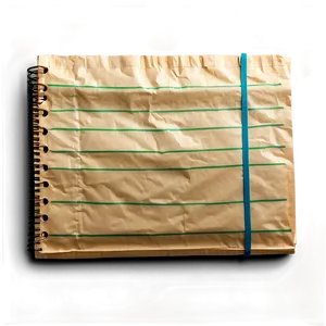 Wrinkled Notebook Paper PNG Lkg