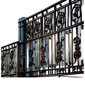 Wrought Iron Balcony Railing Png Skd PNG image