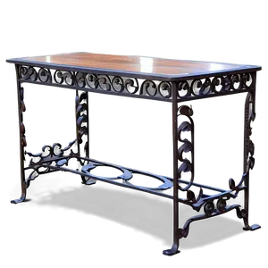 Wrought Iron Bar Table PNG 98