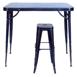 Wrought Iron Bar Table PNG Rdb34