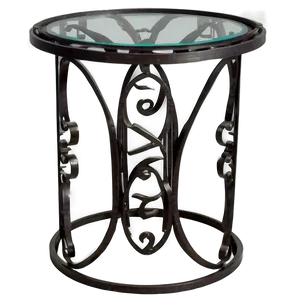 Wrought Iron Bar Table PNG Wel82