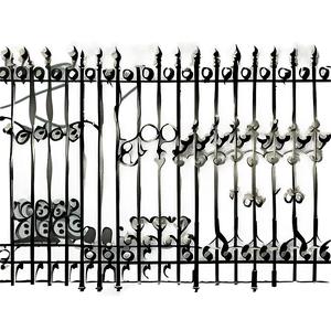 Wrought Iron Fence Png Pak33 PNG image